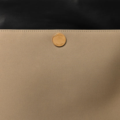 Burberry Calfskin Medium Society Tote Black Honey 8 of 10