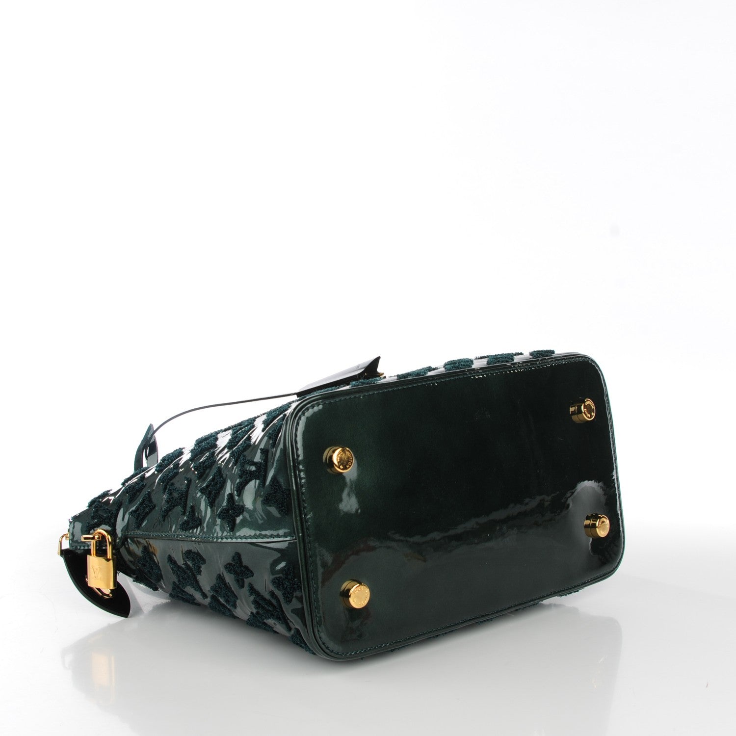 Louis Vuitton Patent Lambskin Fascination Lockit Vert Fonce 4 of 7