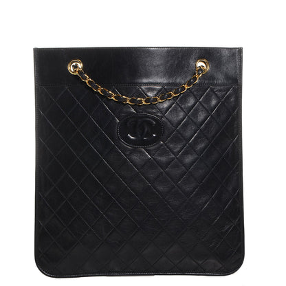Chanel Lambskin Shopper Tote Black 1 of 8
