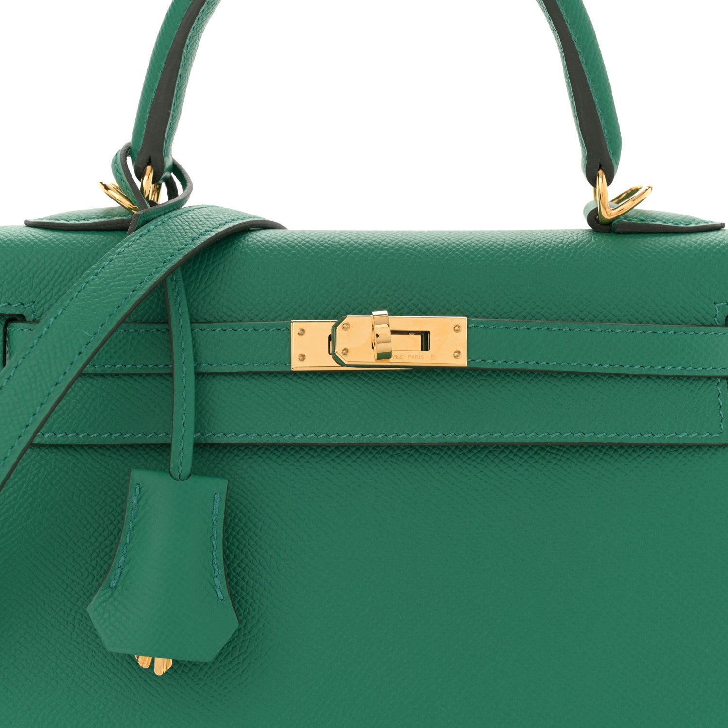 Hermes Epsom Kelly Sellier 25 Vert Vertigo 8 of 10