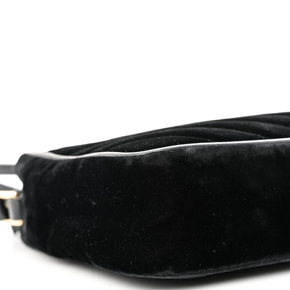 Saint Laurent Velvet Matelasse Monogram Lou Camera Bag Black 9 of 13
