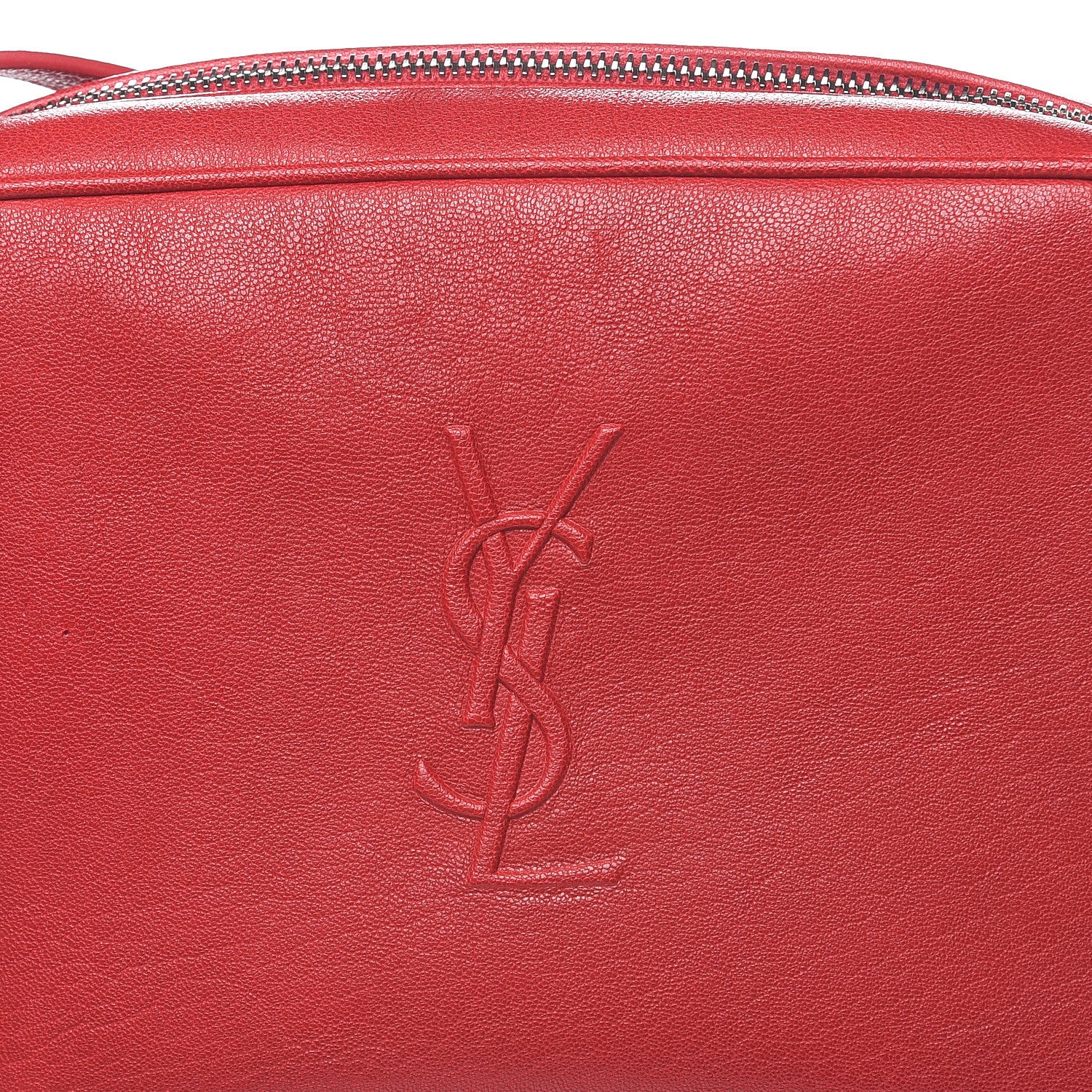Saint Laurent Calfskin Monogram Small Lou Camera Bag Red 10 of 10