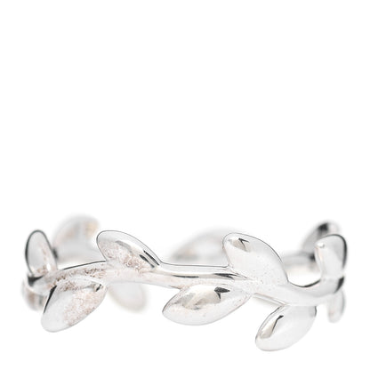 Tiffany Sterling Silver Paloma Picasso Narrow Olive Leaf Band Ring 52 6 3 of 5