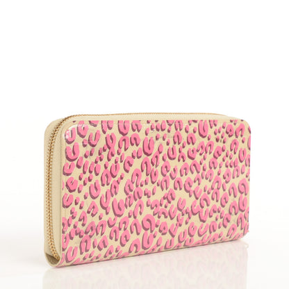 Louis Vuitton Vernis Leopard Zippy Wallet Blanc Corail 3 of 8