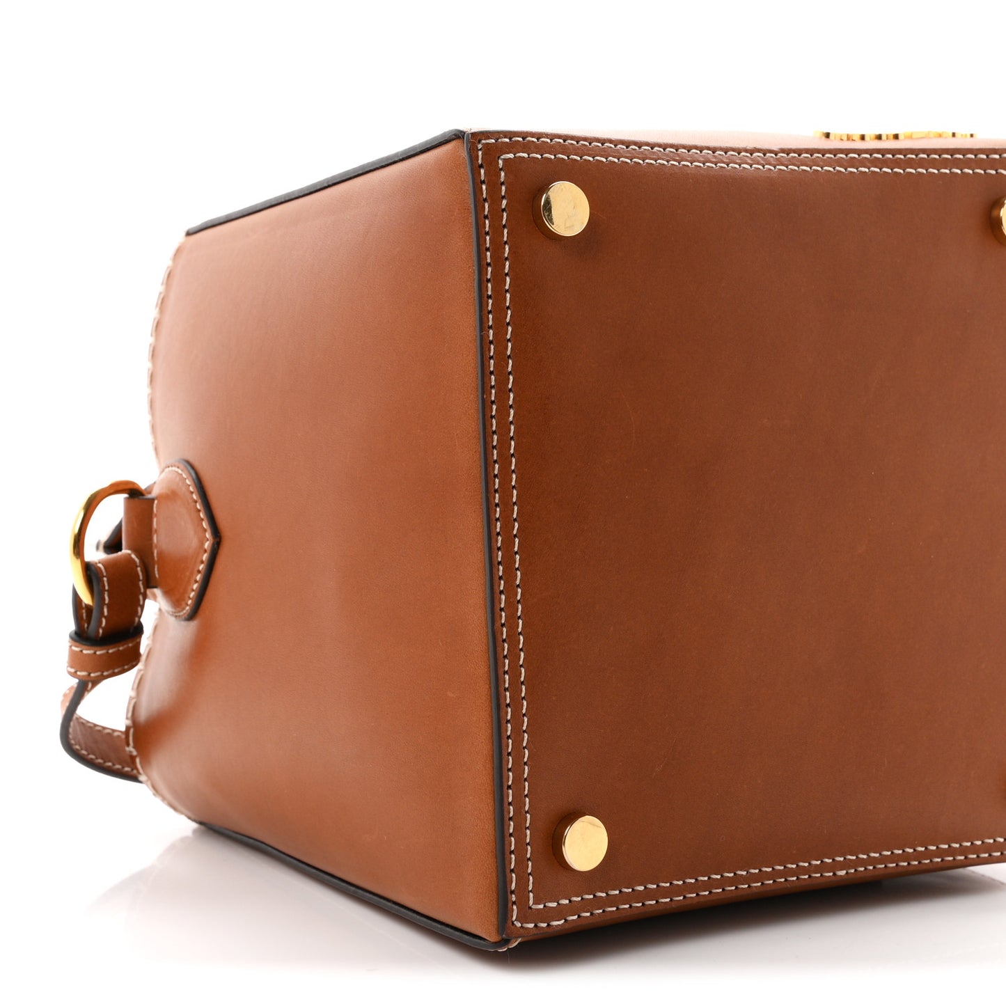Calfskin Le Seau Carre Bag Brown