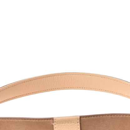 MCM Grained Calfskin Visetos Medium Sarah Hobo Latte Beige 8 of 12