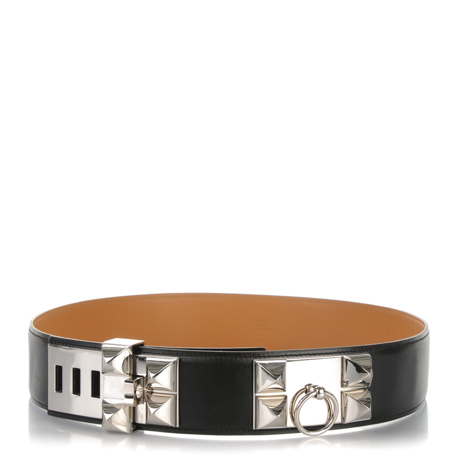 Hermes Box Collier De Chien CDC Belt 90 Black 1 of 5