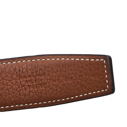 Hermes Box Togo 32mm H Belt 85 34 Black Gold 3 of 6