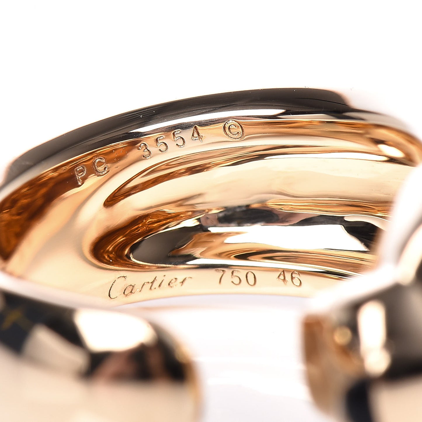 18K Yellow Gold Tsavorite Black Onyx Panthère De Band Ring 46 3.75