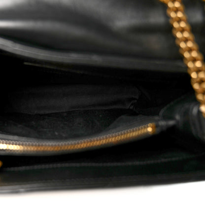 Saint Laurent Calfskin Y Quilted Monogram Small Loulou Chain Satchel Black 5 of 12