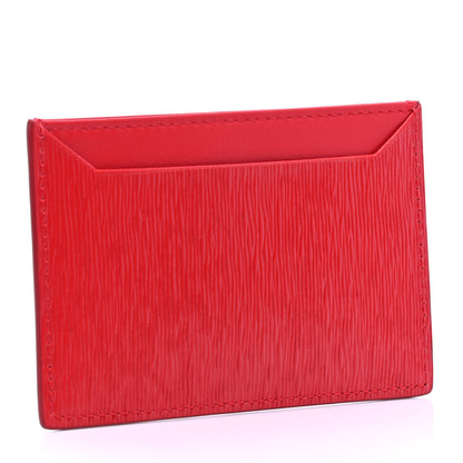 Prada Vitello Move Metal Card Case Lacca 2 of 4