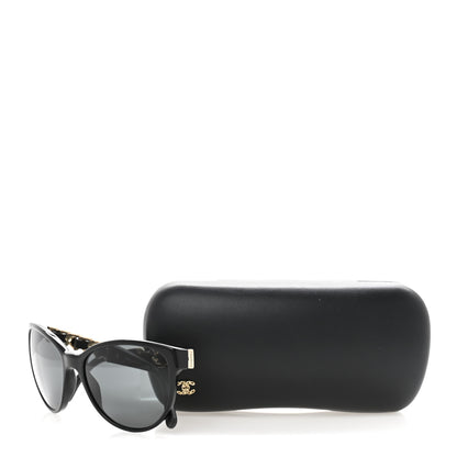 Chanel Cat Eye Chain Sunglasses 5215-Q Black 8 of 8