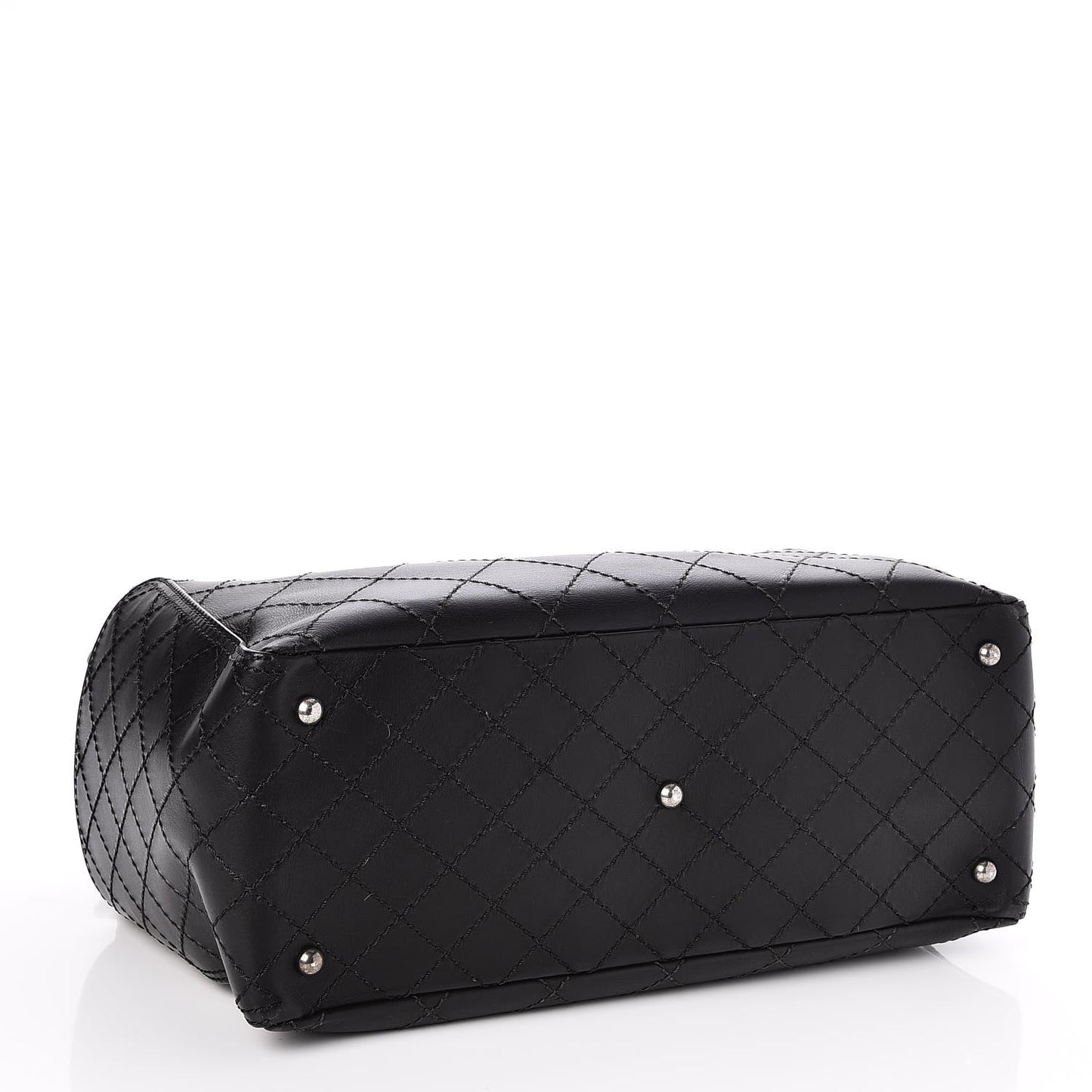 Calfskin CC Pocket Tote Black