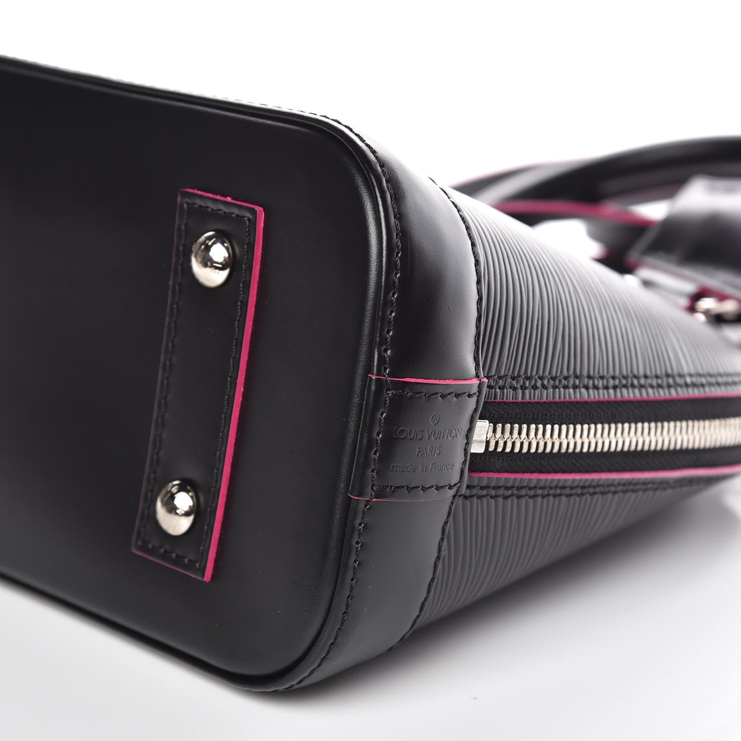 Louis Vuitton Epi Alma BB Black Hot Pink 9 of 10