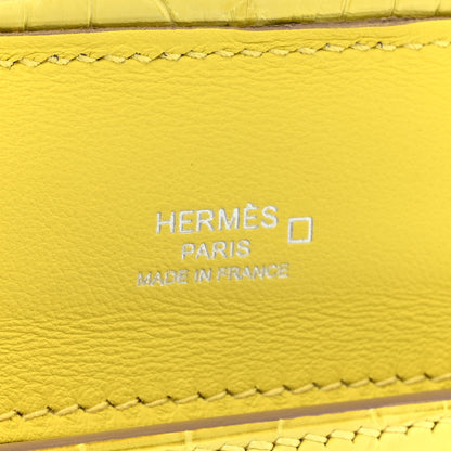 Hermes Evercolor Matte Alligator Touch 24/24 21 Lime Mimosa 6 of 10