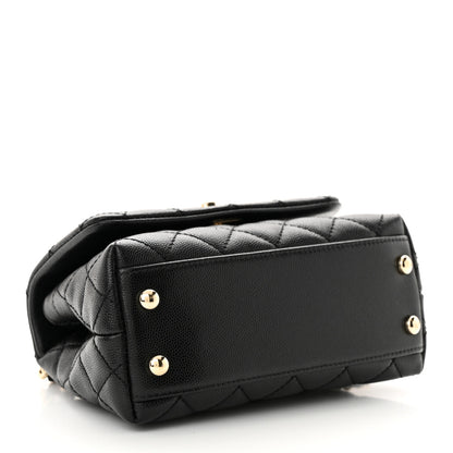 Chanel Caviar Quilted Extra Mini Coco Handle Flap Black 4 of 12