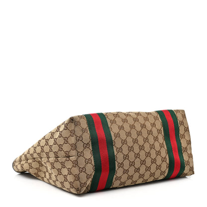 Gucci Monogram Web Large Jolie Tote Brown 5 of 11