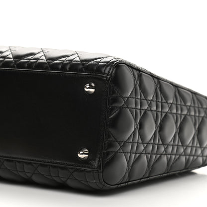 Christian Dior Lambskin Cannage Large Lady Dior Black 9 of 9