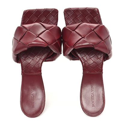 Bottega Veneta Nappa Maxi Intrecciato Lido 90mm Mule Sandals 40 Barolo 2 of 8