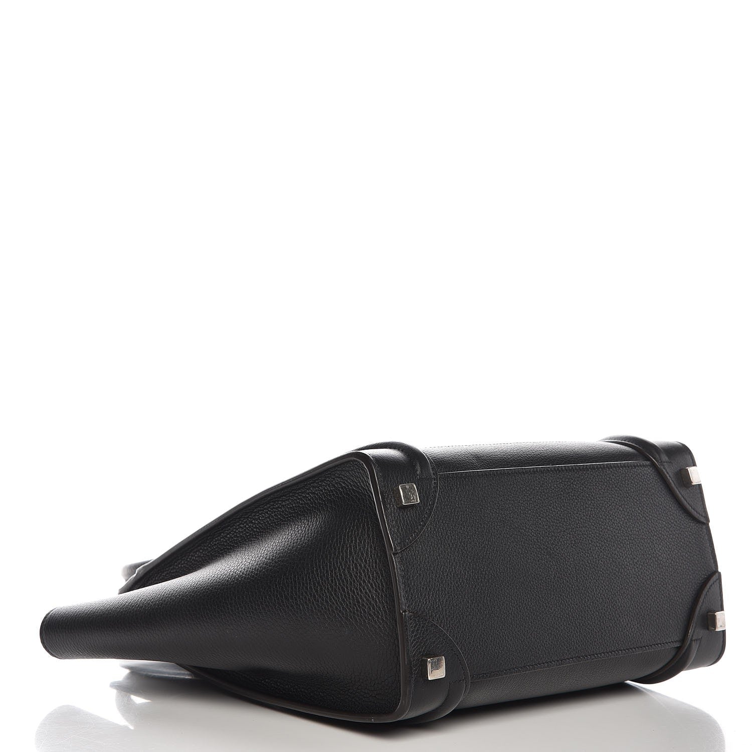 Celine Drummed Calfskin Micro Luggage Black 4 of 8