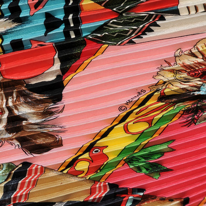 Hermes Silk Plisse Kachinas Scarf 90 7 of 8