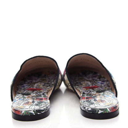 Christian Dior Canvas Cotton Embroidered Mille Fleurs Dioriviera Mules 37 Multicolor 7 of 10