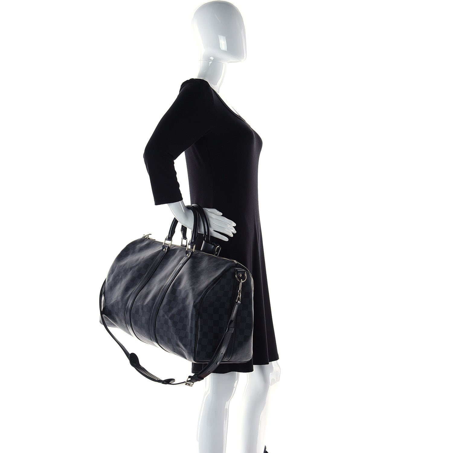 Louis Vuitton Damier Graphite Keepall Bandouliere 45 2 of 28