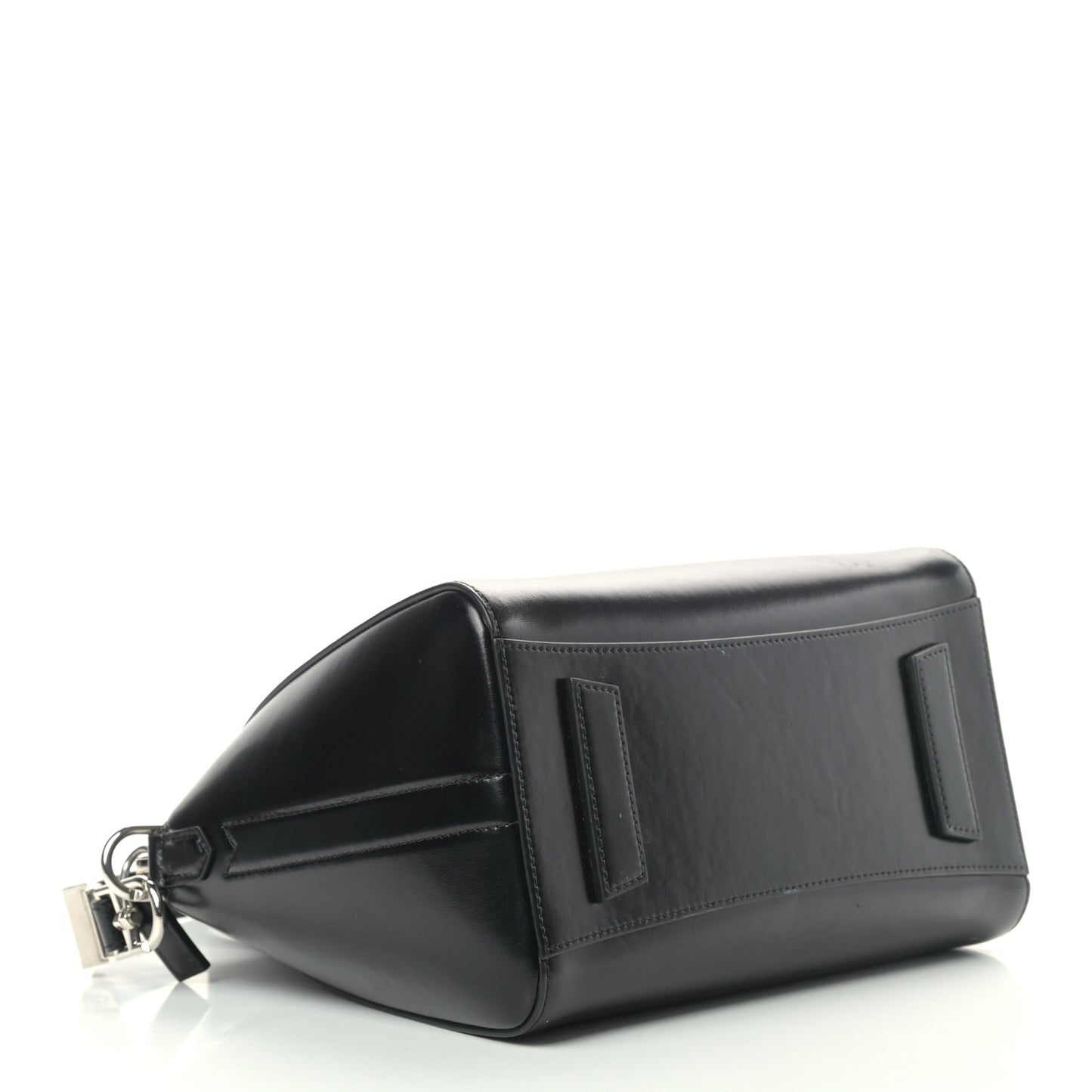 Shiny Lord Calfskin Small Antigona Black