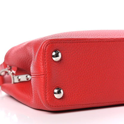 Louis Vuitton Taurillon Capucines BB Rubis 7 of 8