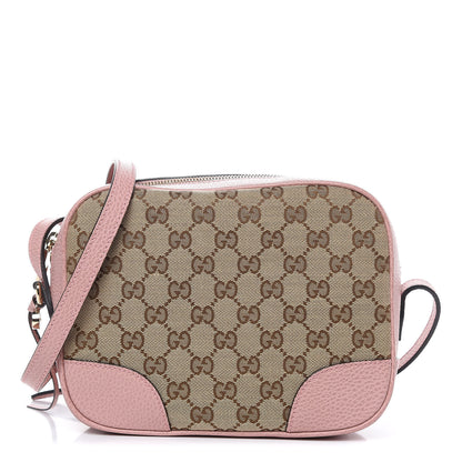 Gucci Monogram Mini Bree Messenger Bag Beige Soft Pink 1 of 9