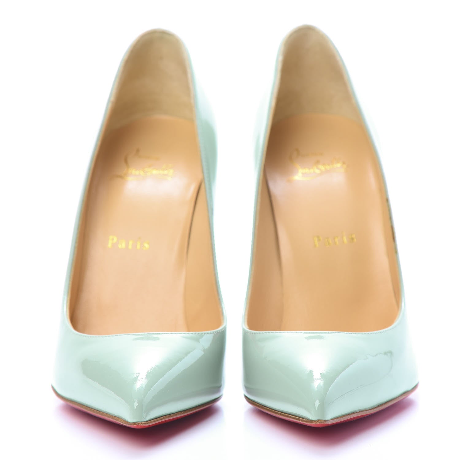 Christian Louboutin Patent Pigalle Follies 100 Pumps 39 Opal 2 of 9