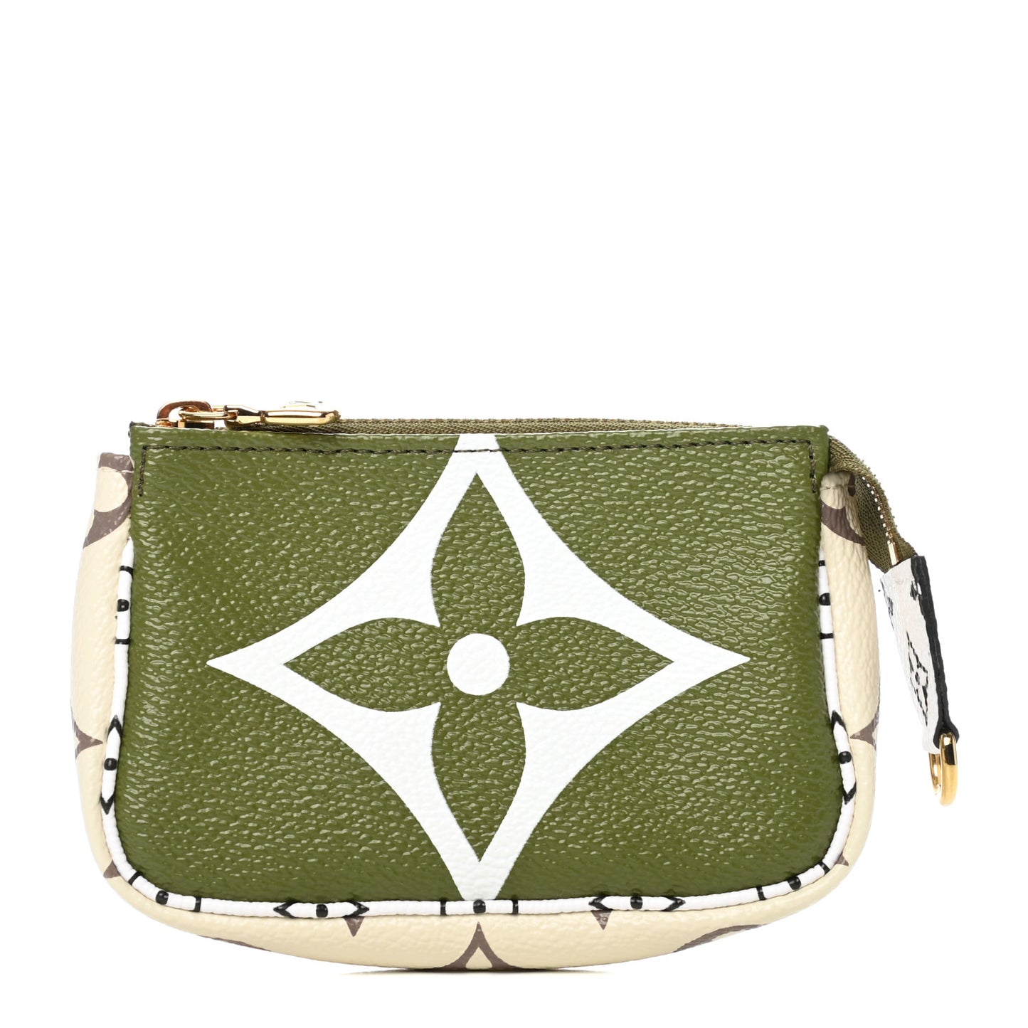 Monogram Giant Micro Pochette Accessories Kaki White