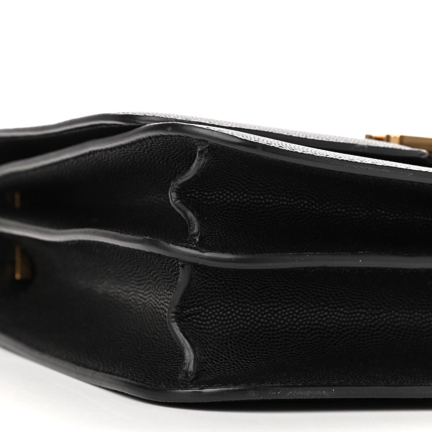 Grained Calfskin Medium TB Bag Black