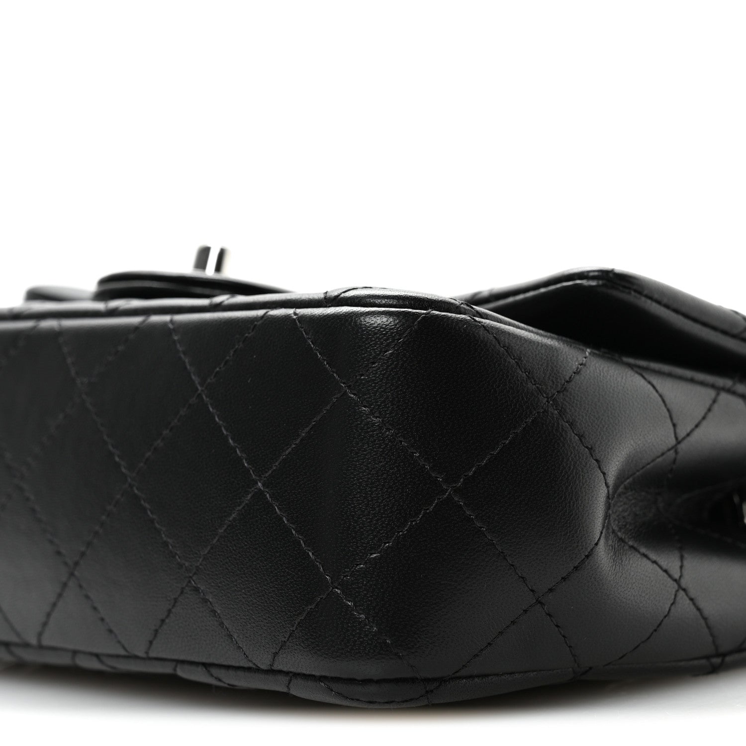 Chanel Lambskin Quilted Mini Rectangular Flap Black 10 of 11