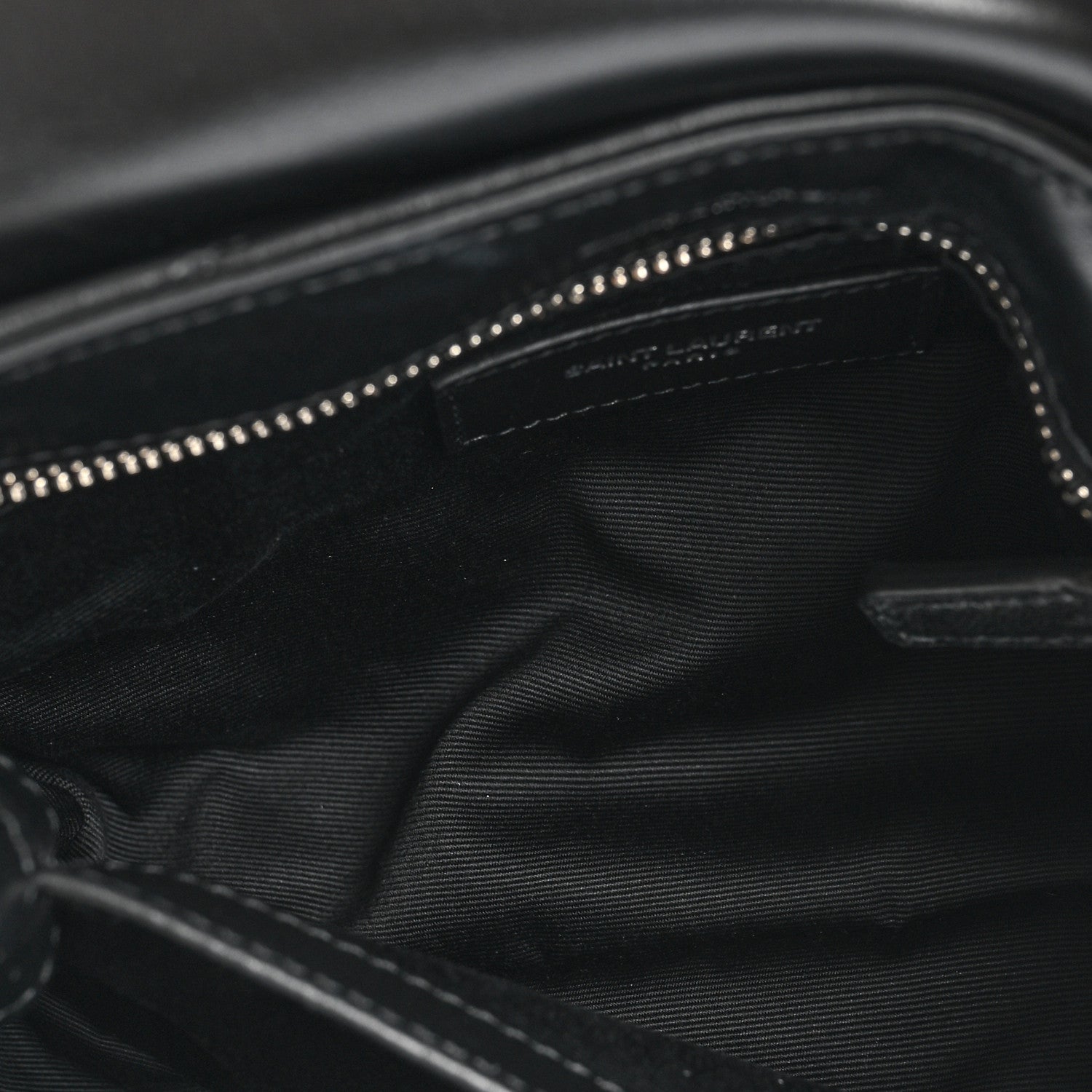 Saint Laurent Calfskin Y Quilted Monogram Toy Loulou Crossbody Bag Black 6 of 11