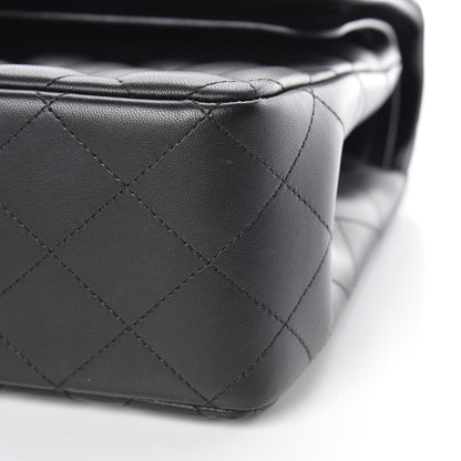 Chanel Lambskin Quilted Jumbo Double Flap So Black 6 of 25