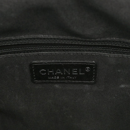 Chanel Aged Calfskin Chevron Medium Soft Bowling Bag Black 6 of 10