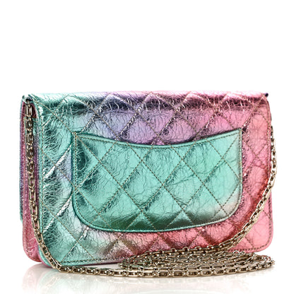 Chanel Metallic Goatskin Quilted 2.55 Reissue Wallet on Chain WOC Multicolor 3 of 12