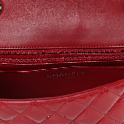Chanel Patent Calfskin Quilted Mini Rectangular Flap Red 13 of 23