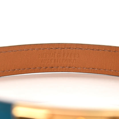 Hermes Tadelakt Rivale Double Tour Bracelet M Bleu Izmir 4 of 5