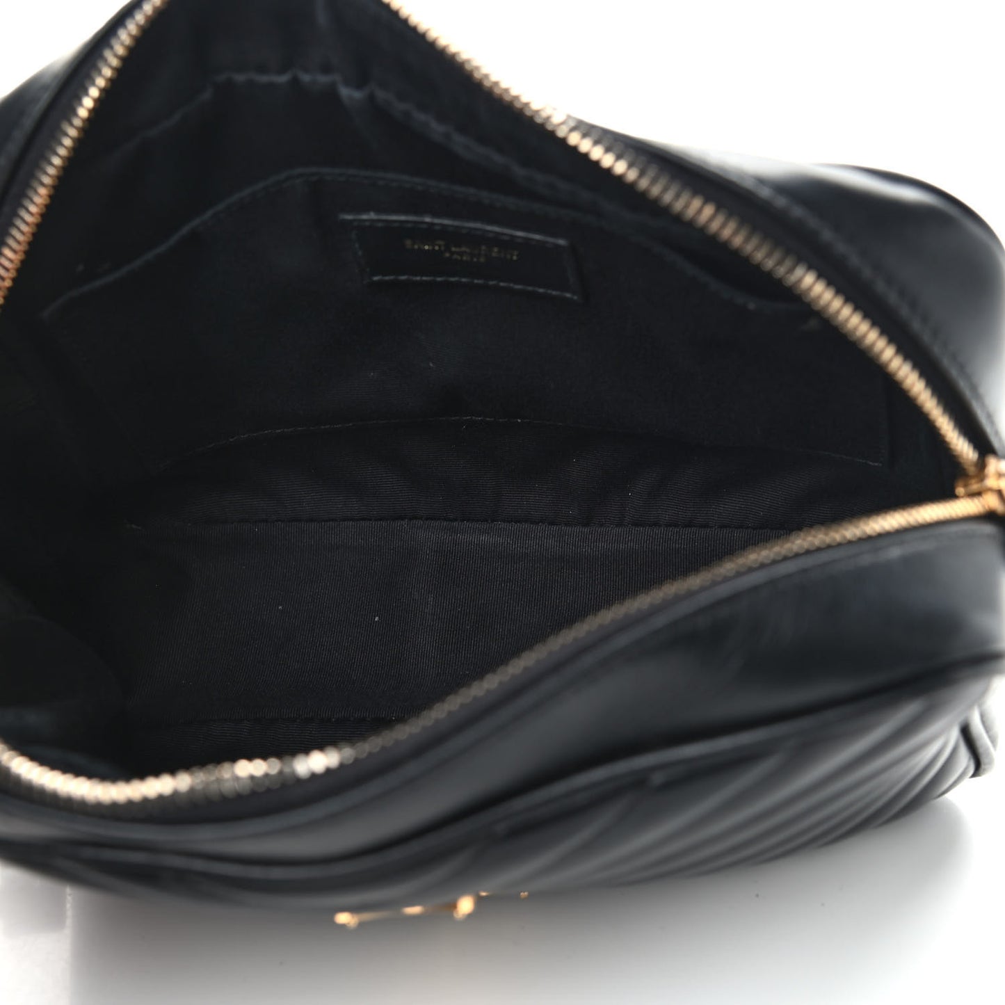 Calfskin Matelasse Monogram Lou Camera Bag Black
