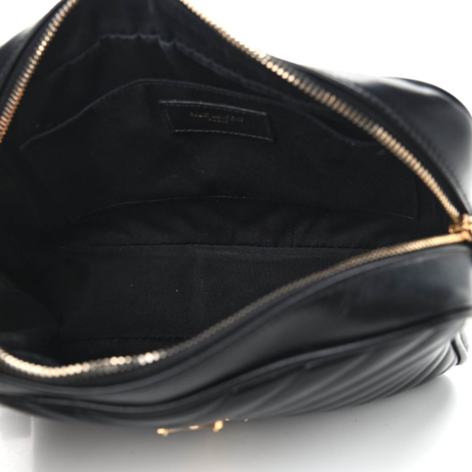 Saint Laurent Calfskin Matelasse Monogram Lou Camera Bag Black 5 of 13