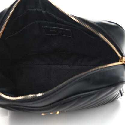 Saint Laurent Calfskin Matelasse Monogram Lou Camera Bag Black 5 of 13