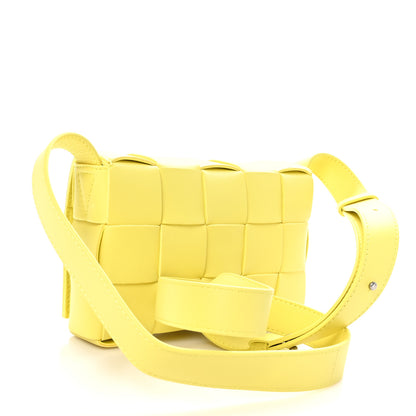 Bottega Veneta Lambskin Maxi Intreccio Small Cassette Crossbody Bag Sherbert 3 of 9