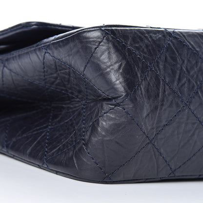 Chanel Aged Calfskin Quilted 2.55 Reissue 227 Flap Navy Blue 10 of 13