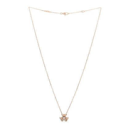 Van Cleef & Arpels 18K Yellow Gold Diamond Mini Frivole Pendant Pave Necklace 3 of 6