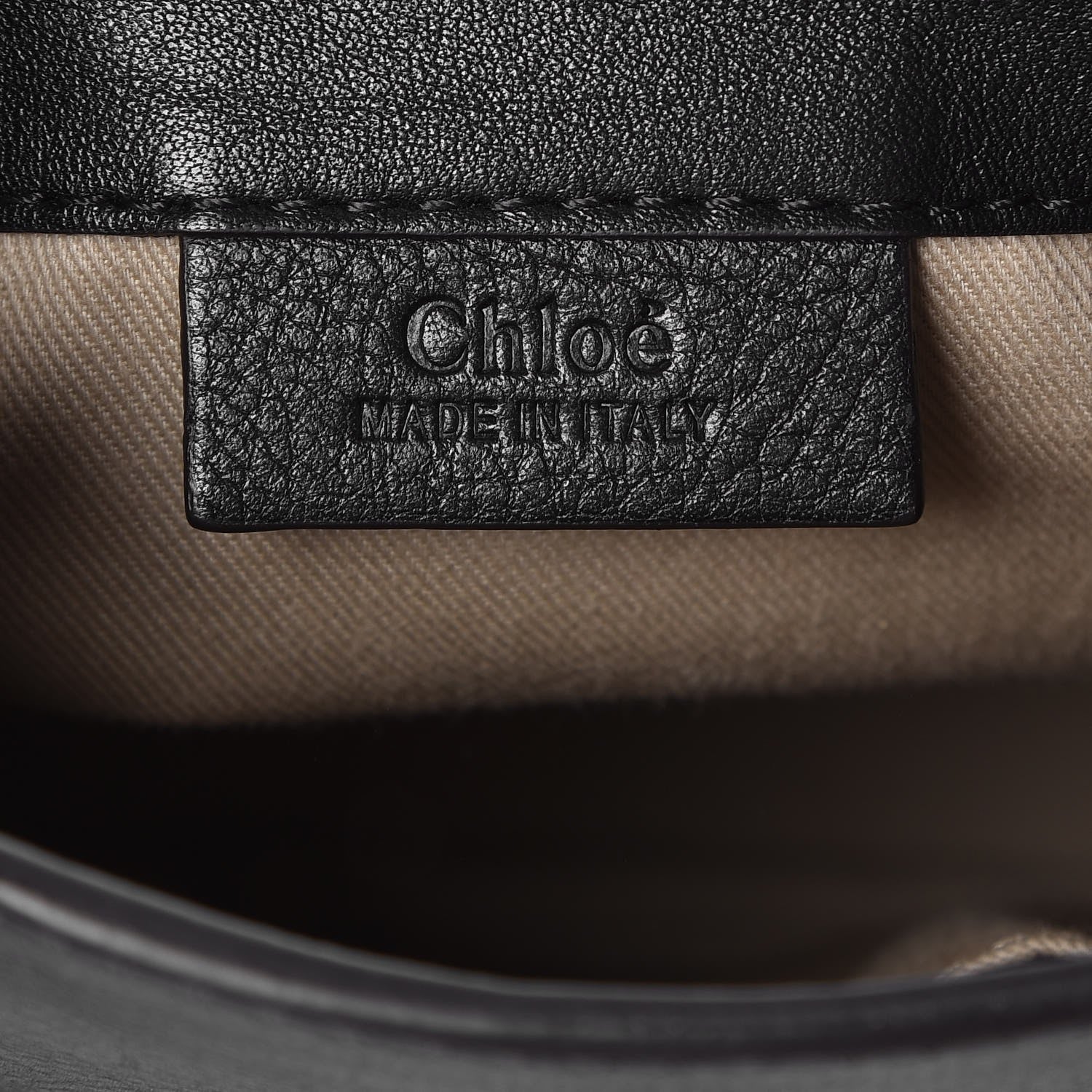 Chloe Suede Calfskin Mini Faye Backpack Black 7 of 7