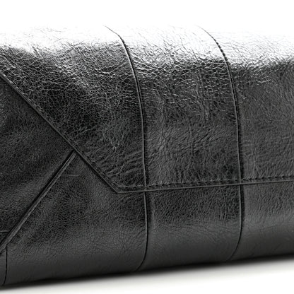 Balenciaga Agneau Arena Large Barbes Z Pouch with Handle Black 8 of 10