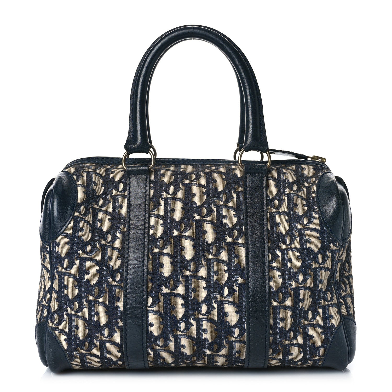 Christian Dior Monogram Boston Navy Blue 1 of 15
