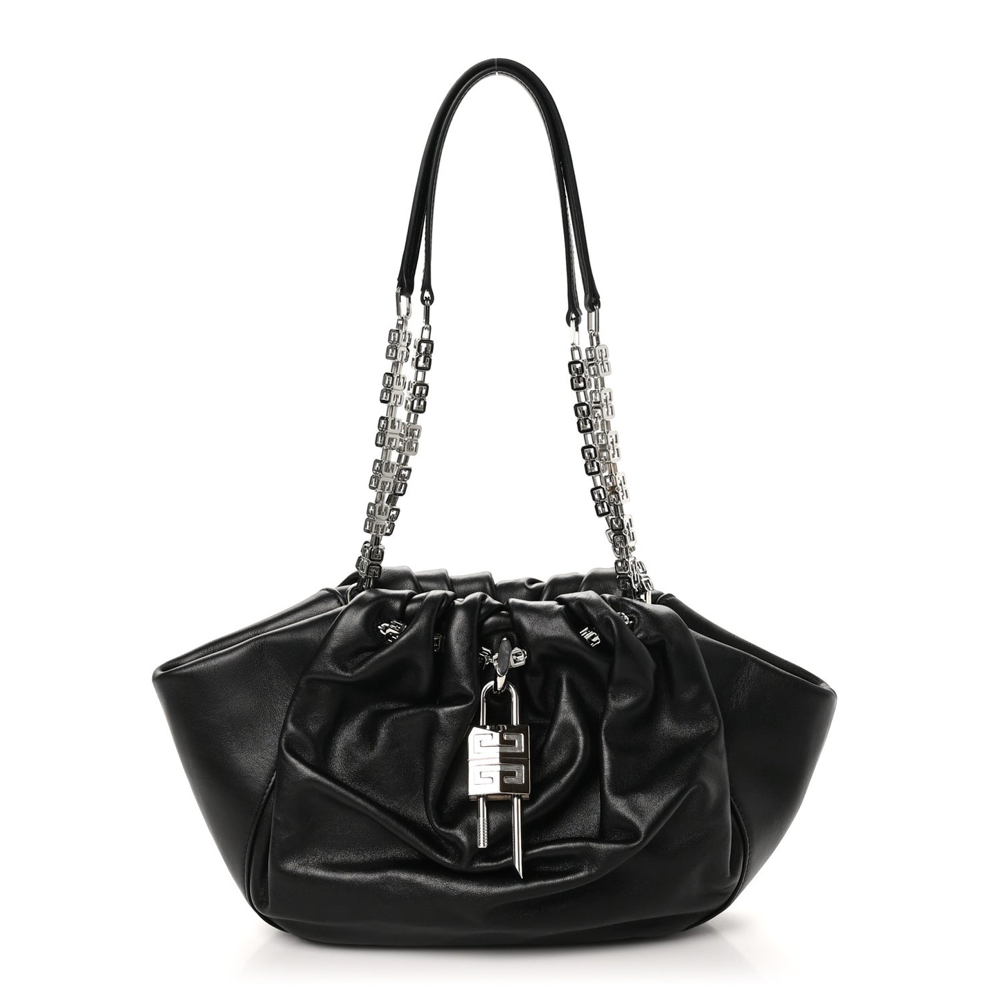 Calfskin Kenny Shoulder Bag Black